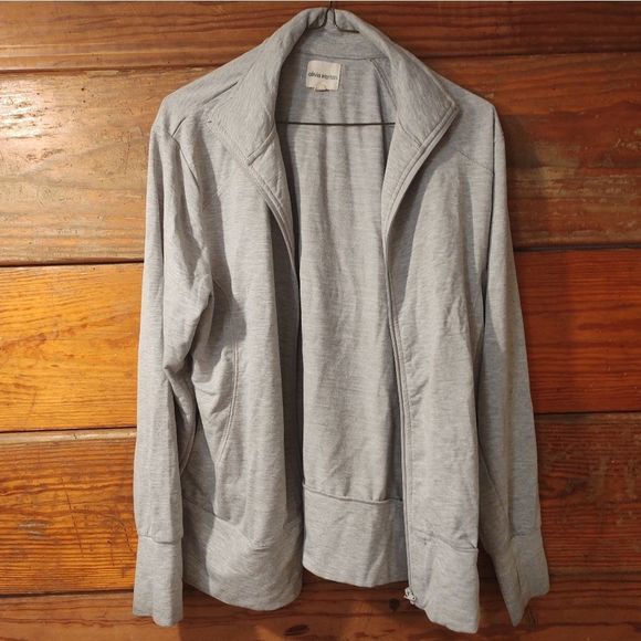 Olivia Warren | Gray Zip Up Sweatshirt - Picture 1 of 3